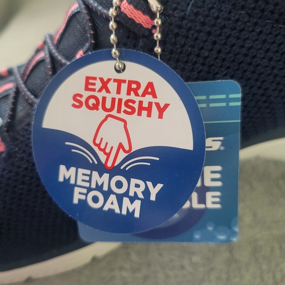 Sketchers Ultra-Squishy Memory Foam Washable Sneaker Pink Navy SZ 11 Women - Picture 11 of 11